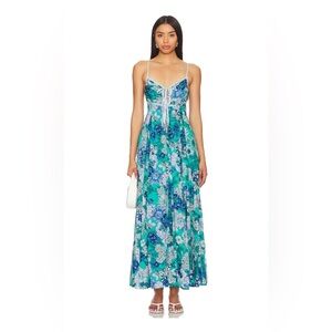 Free People Dream Weaver Maxi in Teal Combo